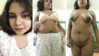 Bengali girl showing own boobs