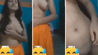 Lucknow ladki ki nangi strip tease video call sex par