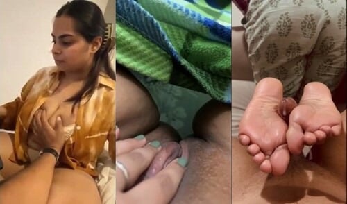 Indian Desi BBW Girl Shows and Footjob Viral MMS XXX