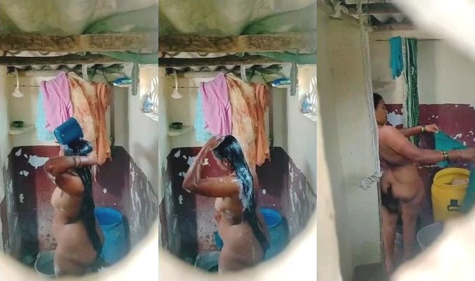 Desi Aunty Bathing viral mms xxx