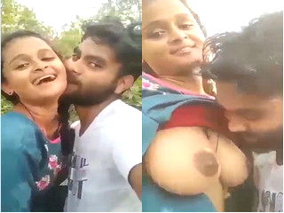 Bhabi Sex Video of Lover Romance and Boobs Sucking