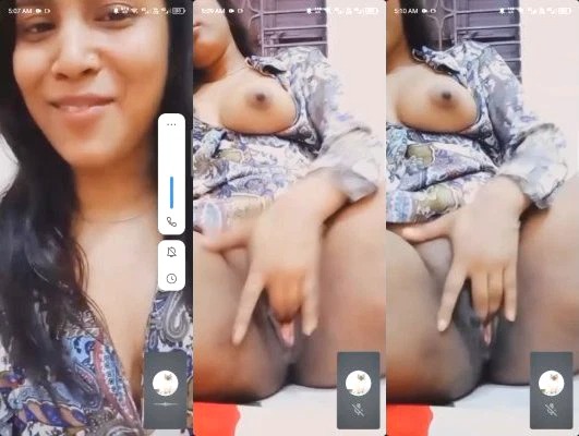 Cute Desi Girl Shows Boobs and Fingering viral sex mms