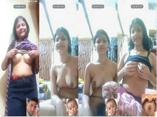 Cute Desi Girl Shows Boobs For BF On VC xxx viral mms